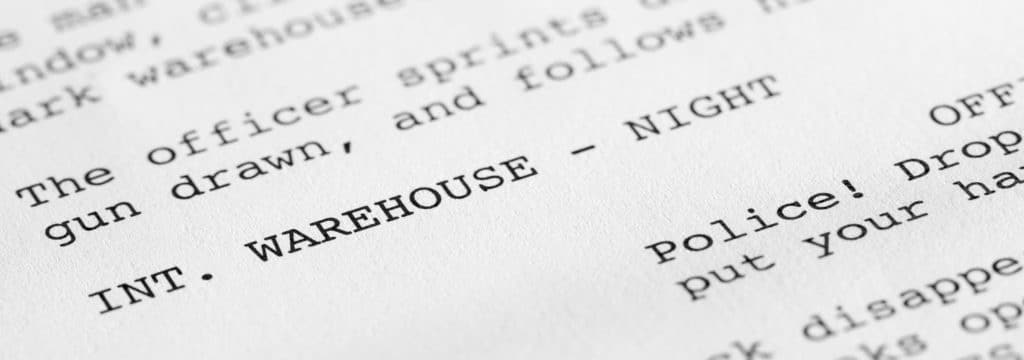 How to write a movie script blog_closeup of scene heading

