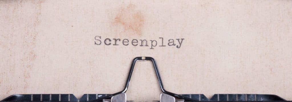 What is screenwriting blog_screenplay written on typewriter