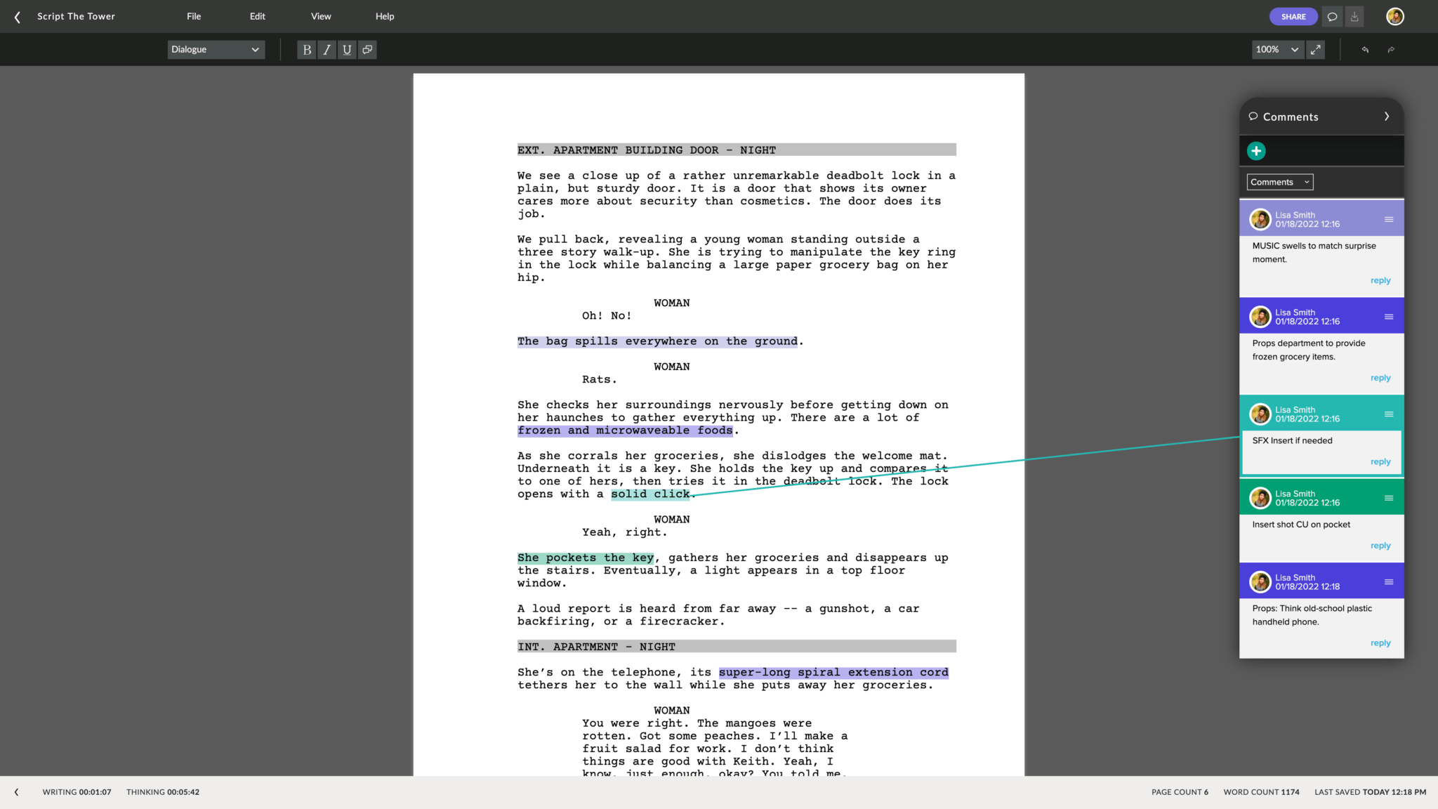 How to Format a Screenplay | Examples and Screenshots - Celtx Blog