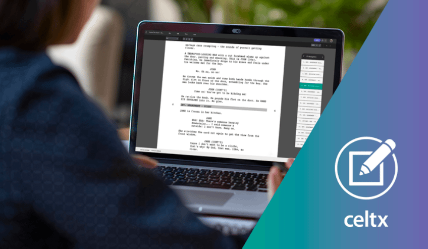 Celtx scriptwriting software and production management tools