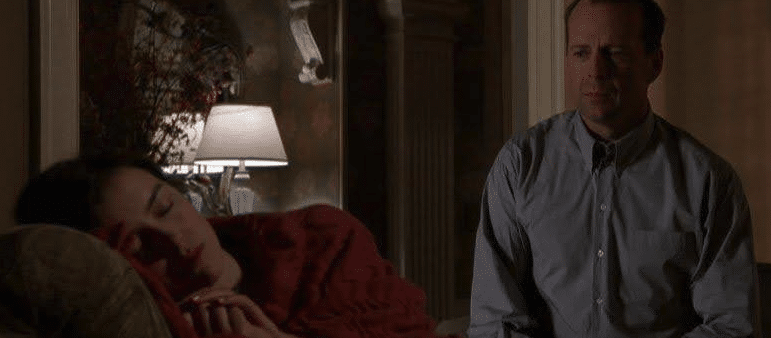 (no spoilers) the moment the twist is revealed at the end of the film The Sixth Sense